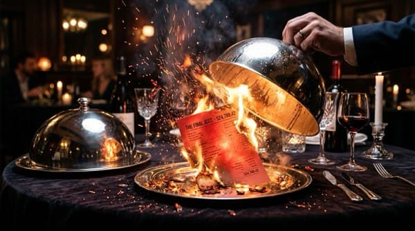 Don't Get the Bill Silver Cloche Reveal