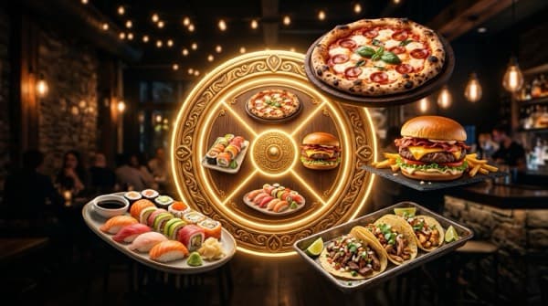 3D Gourmet Food Array